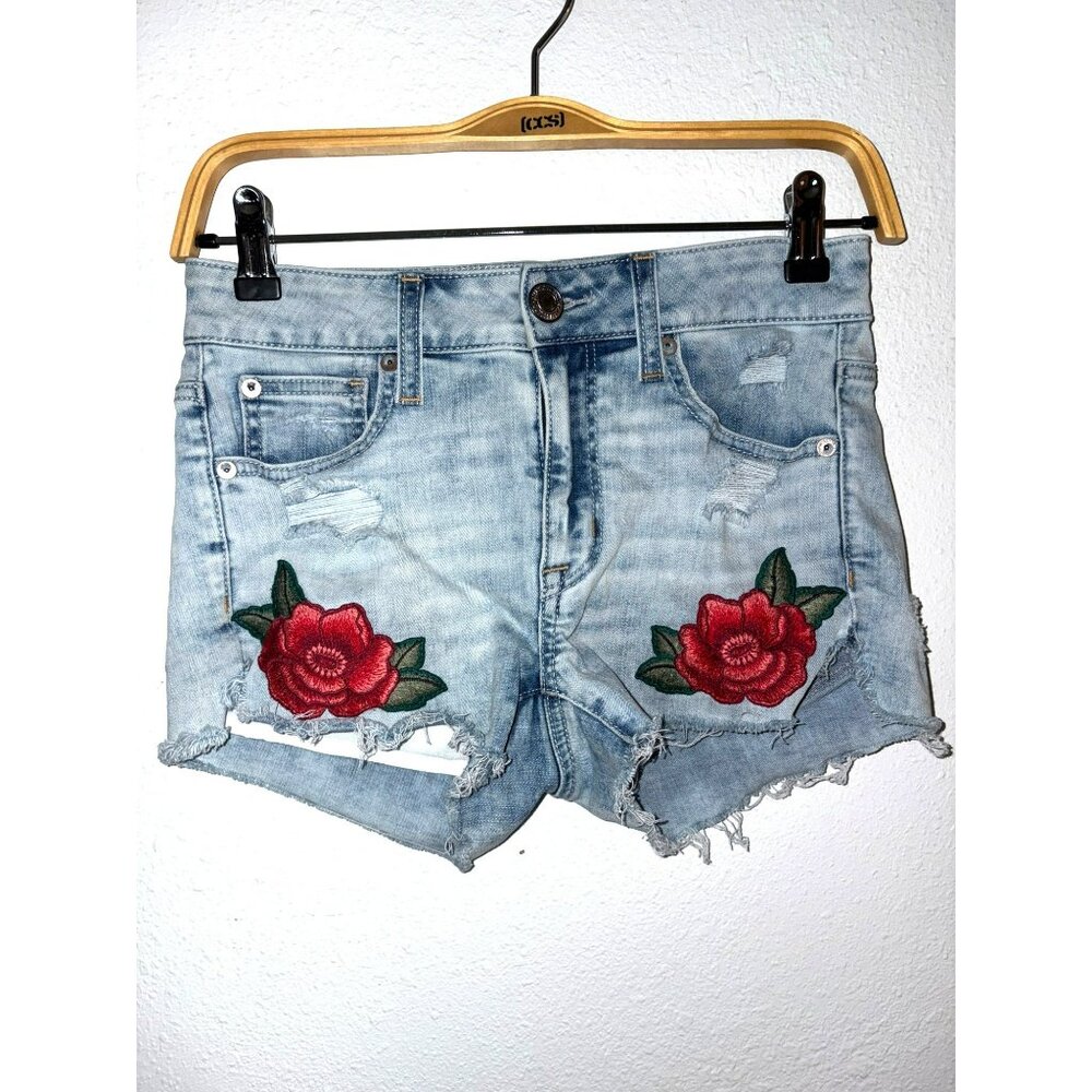 American Eagle Hi-Rise Shortie Shorts Size 2